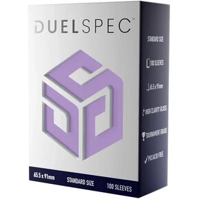 DS100 Sleeves (100 Count) - Lilac (Standard Size Card Sleeves) Dual Layer Protection