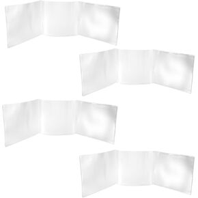 4pcs Mahjong Card Protector Cover, 6.4x5.3 Inch 2025 Clear Mahjong Card Sleeve PVC Card Holder Case Protector Accessories Gifts