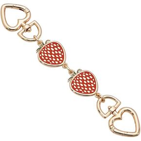 Strawberry Purse Chain Extender Cute Purse Strap Extender Short Flat Bag Extender Chain Clutch Bag Chain Extender Handbag Chain Strap Red