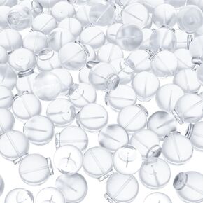 50pcs ظهور قرط لا يمكن اختراقه ، وظهر داب TPE ملاءمة ، ونصائح مطاطية واضحة لمجوهرات 6.7 مم