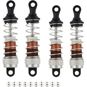 طقم صدمة خلفي أمامي 4pcs لـ 1/14 Hyper Go H14bm 14210 14209 Series Series RC Pridgrades Part Blue