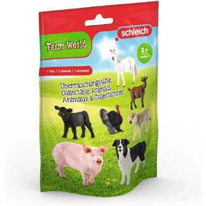 لعبة Schleich Farm World Surprise for Kids مع تمثال حيوان مزرعة الغموض