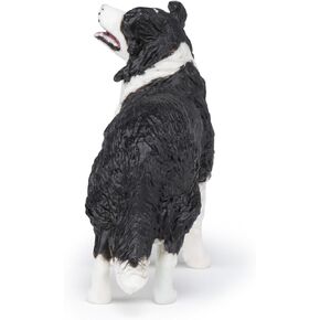 Papo - Border Collie - تمثال واقعي - للأعمار 3+ - مجموعة الكلاب والقطط - مطلية باليد - مفصلة للغاية - متينة وتعليمية - فكرة هدية - قابلة للتحصيل - لعبة الحدود الكولي