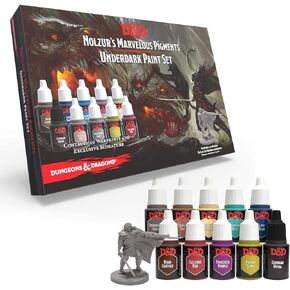 The Army Painter Dungeons and Dragons Nolzur’s Marvelous Pigments Underdark Paint Set, 10 Acrylic Paints Roleplaying, Boardgames, Wargames Miniature Model Painting