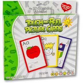 تلمس Alphabet Touch & Feel Sensesational بطاقات الصور ، واللمس والشعور بطاقات الفلاش للأبجدية ، والمادة المتعددة ، و ASL و Braille Touch وتشعر بالبطاقات لجميع الأعمار ، والعلاج ، والتعلم ، والشمولية