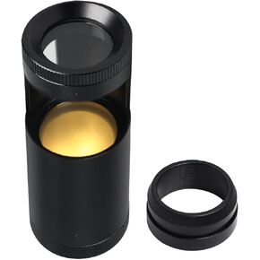مصابيح LED LED مستقطب الزجاج البصري تصميم العدسة المزدوجة 28 ملم قطر Loupe مجهز المجهرية مع الإضاءة المدمجة الأحجار الكريمة أداة اختبار الأحجار الكريمة