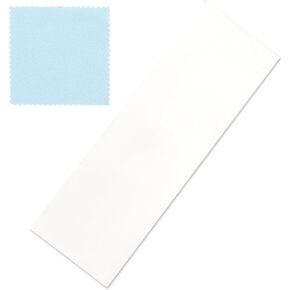Beebeecraft 1Pc 999 Sterling Silver Sheet 26 Gauge Rectangle Blank Wire with Silver Polishing Cloth for DIY Earrings Bracelets Necklaces Making