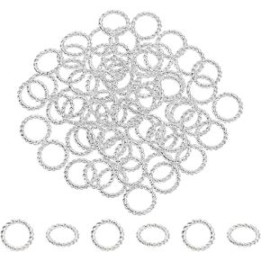 PH Pandahall 24K حلقة قفزة مغلقة مطلية بالذهب ، 60pcs 8 ملم ربط حلقة النحاس النحاسي Ring 18 Guage o Rings Moncors arring قلادة الصنع صناعة المجوهرات ، والفضة