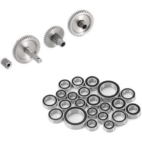 Linfa Stainless Steel 40.3: 1 مجموعة ترس ناقل الحركة منخفضة النطاق وتحمل مختومة ل TRX4M