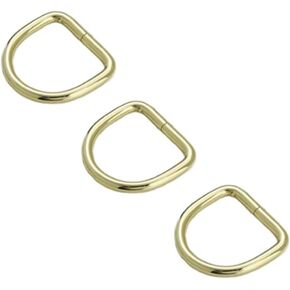 HONKENDA GOMED GOD METAL D RING BOCKLE ، 20 حزمة سميكة 1 بوصة حلقات شبه دائرية D حلقات DIN
