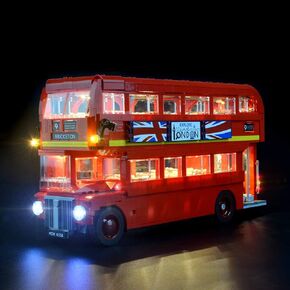 Upgraded Version 10258 Light Kit for Creator Expert London Bus Compatible with Lego 10258 Building Blocks Model (Model Set Not Included)