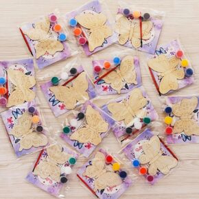 Venusfit 24 PCS Butterfly Party Favors - Butterfly Birthday Party Supplies - Bug Cards & Paint Crafts - Butterflies Decortations Goodie Gipts Gafts for Kids Girls Toddler
