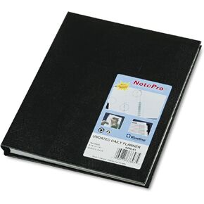 Blueline A29C81 NotePro Undated Daily Planner, 9-1/4 x 7-1/4, Black
