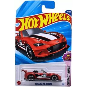 Hot Wheels '15 Mazda MX-5 Miata [Red], Compact Kings 2/10, 80/250, 1:64 Scale Diecast Car