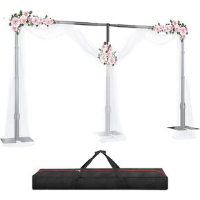 Heavy Duty Backdrop Stand 10x20ft, Pipe and Drape Backdrop Stand Kit, Adjustable Metal Frame, Background Stand Backdrop for Wedding Birthday Party Decorations-Black