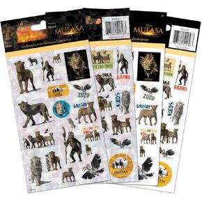 Disney - Mufasa: The Lion King - Standard 4 Sheet Stickers Standard Stickers - 4 Sheet