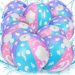 12 حزمة العنكبوت الكرة السماوية Beach Ball - 9.84 "كرات الشاطئ القابلة للنفخ السائبة لألعاب حمام السباحة ألعاب المياه الصيفية والأزرق الأزرق والأحمر على شبكة الإنترنت تفضل الإمدادات ، تحت حفل البحر ديكو