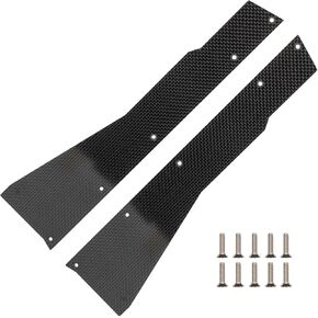 2pcs تنانير جانبية توسيع ألياف الكربون لـ Arrma 1/7 بدون حدود/مخالفة/جناية 6S BLX ، 55 مم*28 مم*3 مم مجموعة من لوحات هيكل التنورة الجانبية الجانبية السميكة 3 مم ، مجموعة من 2 RC ترقية #ARA320509