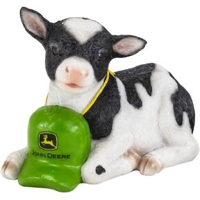 John Deere 6in Polyresin Calf Savings Bank 6988
