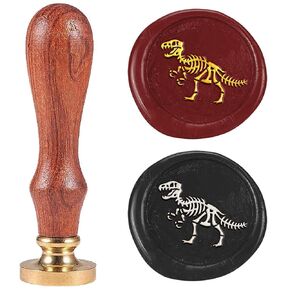 ختم ختم الختم شمع Otter طوابع شمع 25 مم/1INCH قابلة للإزالة من النحاس النحاس رأس ختم مع مقبض خشبي ختم شمع الشمع لأظرف الهدايا بطاقات المعايدة