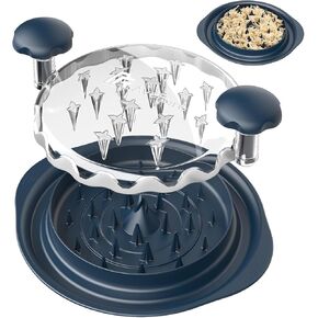 Pinkjoy Chicken Shredder ، أداة تمزيق الدجاج ، تمزيق اللحم مع مقبض مريح ، تنظيف سهل ، مضاد للانزلاق ، تويست أداة تمزيق الدجاج ، تويست أداة تمزيق اللحوم ، مطحنة الدجاج الأزرق ، PK-010