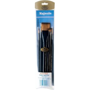 Royal & Langnickel Majestic Deluxe Watercolor Artist Brush Set ، 5 قطع