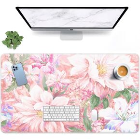 Britimes Large Gaming Mouse Pad Cute Dog Non-Slip Desk Pad Keyboard and Mouse Desk Mat for Gamer, Office & Home, 31.5 x 15.7 in