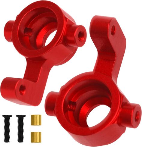 ShareGoo Metal Swing Arms Steering Knuckle Carrier & Steering Assembly Upgrade Parts Compatible with Remo Hobby Smax 1621 1625 1631 1635 1651 1655 1/16 RC Car (Red) in Saudi Arabia