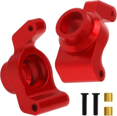 ShareGoo Metal Swing Arms Steering Knuckle Carrier & Steering Assembly Upgrade Parts Compatible with Remo Hobby Smax 1621 1625 1631 1635 1651 1655 1/16 RC Car (Red) in Saudi Arabia