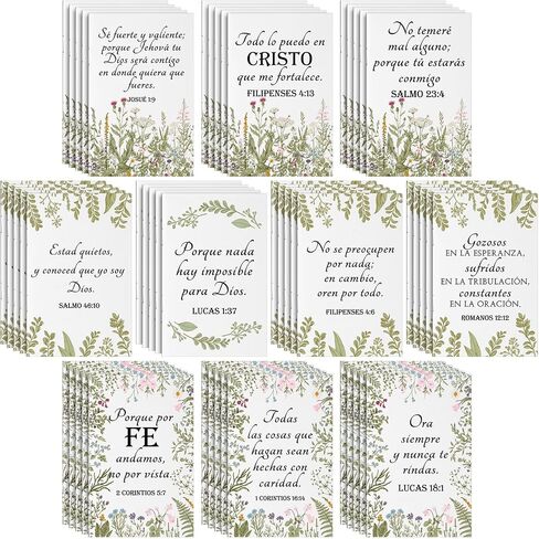 Ctosree 50 Pcs Spanish Bible Verse Prayer Journal Notebook Spanish Christian Inspirational Note Pad Mini Religious Scripture Gift Regalos Cristianos En Español for Women Mothers Day Church (White) in Kuwait