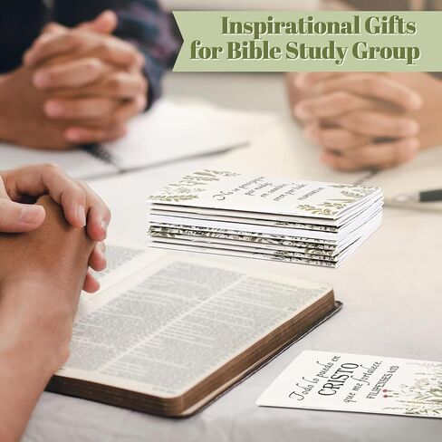 Ctosree 50 Pcs Spanish Bible Verse Prayer Journal Notebook Spanish Christian Inspirational Note Pad Mini Religious Scripture Gift Regalos Cristianos En Español for Women Mothers Day Church (White) in Kuwait