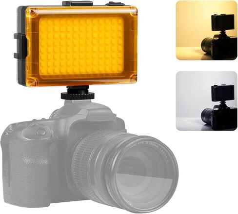 PULUZ Photography Fill Light Camera Video Light With 64 LED Beads for Camera/Video Shooting, Photography Lighting Kit 6000-6500K Natural White Light, Adjustable Brightness Cold Shoe & 1/4" Screw Mount in Kuwait