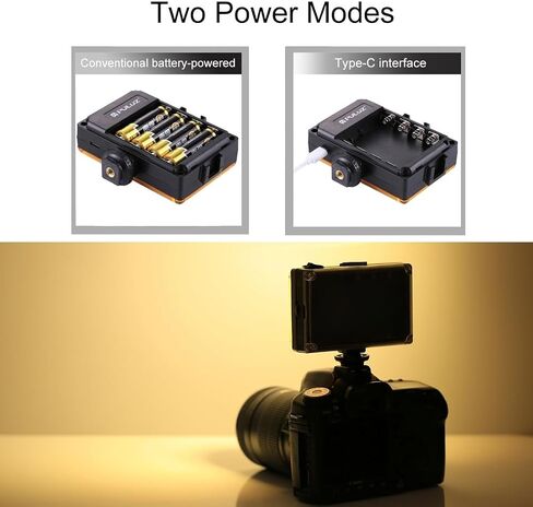 PULUZ Photography Fill Light Camera Video Light With 64 LED Beads for Camera/Video Shooting, Photography Lighting Kit 6000-6500K Natural White Light, Adjustable Brightness Cold Shoe & 1/4" Screw Mount in Kuwait