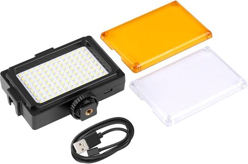 PULUZ Photography Fill Light Camera Video Light With 64 LED Beads for Camera/Video Shooting, Photography Lighting Kit 6000-6500K Natural White Light, Adjustable Brightness Cold Shoe & 1/4" Screw Mount in Kuwait