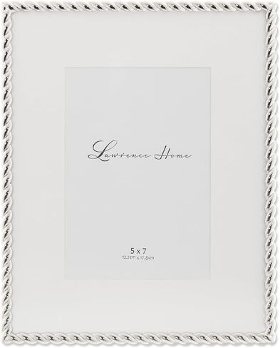 Lawrence Frames Rope Design Metal Frame, 4x4, Silver in Kuwait