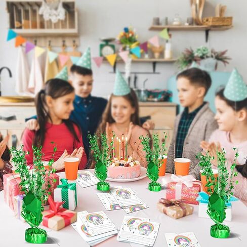 Gyufise 6 Pack Metallic Foil Spray Centerpiece Star Table Decoration Burst Table Centerpieces Table Decor for Birthday Wedding Anniversary Graduation Holiday Party Supplies Green in Kuwait