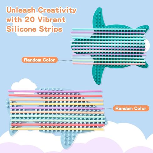 2 عبوة على الوجهين على الوجهين لعبة تململ السيليكون الحسية مع 20 سلاسل عشوائية اللون ، لوحة النشاط الحسي للأطفال والبالغين المصابين بالتوحد ، ADHD ، صامت ، تخفيف التوتر ، التهدئة ، التركيز ، هدية للفتيات الفتيان in Kuwait