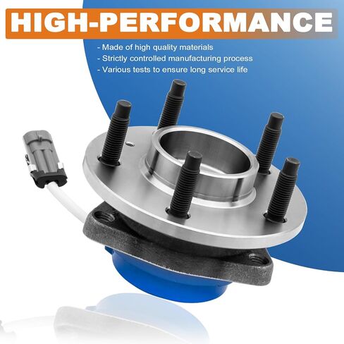 512150 Pair Rear Wheel Hub Bearing Assembly Compatible for 2000-2013 Chevy Impala Compatible for 1997-2004 Buick Regal Compatible for 1997-2008 Pontiac Grand Prix 5 Lug w/ABS in Kuwait