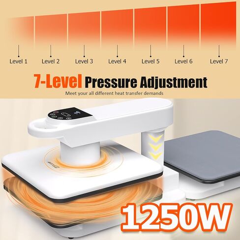 AKEYDIY New 15x15 Swivel Auto Heat Press Machine for T-Shirts, 360° Swing Away Heat Press with Auto Press Release, Heat Up Fast (One-Workstation) in Saudi Arabia