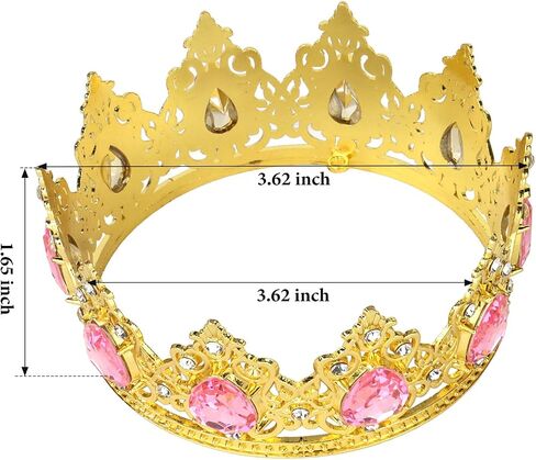 الكعكة الكآبة تاج الكعكة Topper ， Mini Baby Crown Crystal Princess Tiara Rhinestone Crown Cake Decoration لحضور حفل زفاف حفلة عيد ميلاد in Kuwait