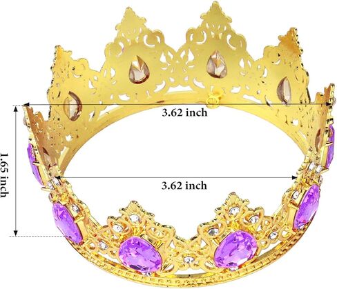 CAVETEE Crown Cake Topper，Mini Baby Crown Crystal Princess Tiara Rhinestone Crown Cake Decoration for Wedding Birthday Party in Kuwait