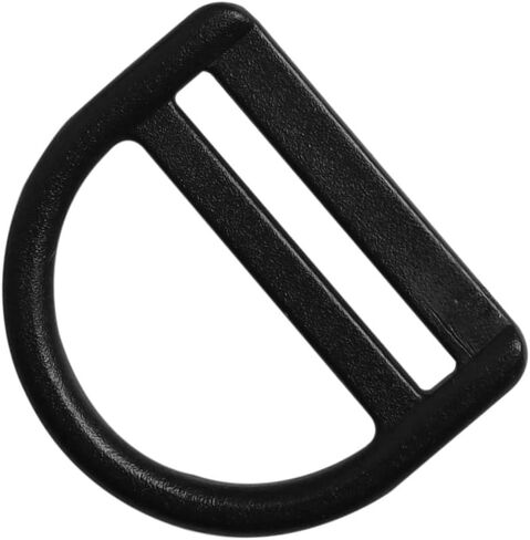 15PCS Trapezoidal Plastic Buckles Circular Fasteners for Handbag Straps Luggage Straps Black in Saudi Arabia