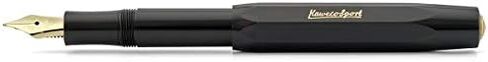 Kaweco Classic Sport Fine Nib Fountain Pen (Fine Nib) + Pack of 6 Black Ink Cartridges Set (Green) in Saudi Arabia