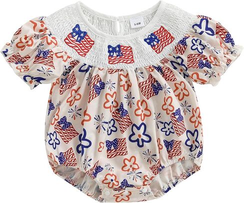 Ayalinggo Newborn Baby Girl Smocked Pumpkin Outfit Infant Plaid Bubble Romper Embroidery Halloween Thanksgiving Fall Clothes in Saudi Arabia