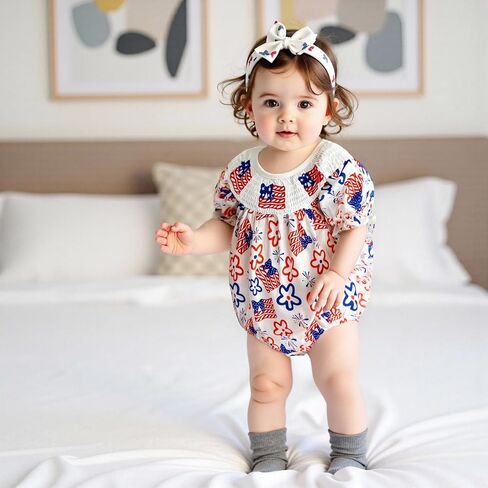 Ayalinggo Newborn Baby Girl Smocked Pumpkin Outfit Infant Plaid Bubble Romper Embroidery Halloween Thanksgiving Fall Clothes in Saudi Arabia