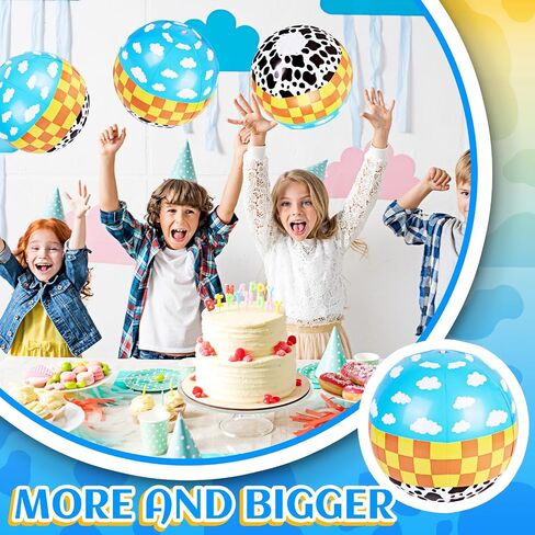 12 Pack Spider Theme Beach Ball - 9.84" Bulk Inflatable Beach Balls for Summer Water Games Pool Games, Blue and Red Spider Web Birthday Party Decorations Favors Supplies, Under the Sea Party Deco in Saudi Arabia