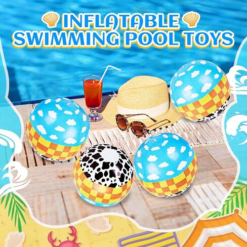 12 Pack Spider Theme Beach Ball - 9.84" Bulk Inflatable Beach Balls for Summer Water Games Pool Games, Blue and Red Spider Web Birthday Party Decorations Favors Supplies, Under the Sea Party Deco in Saudi Arabia