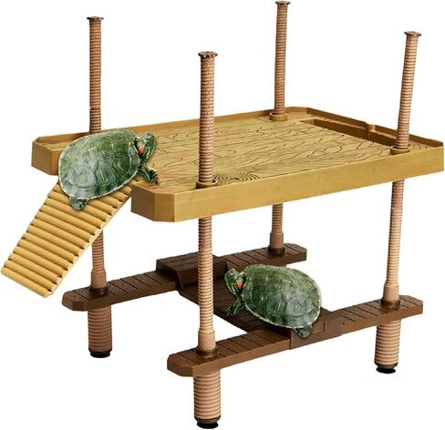 ATB-GIFT منصة تشمس السلحفاة الكبيرة، رصيف عائم لخزان السلحفاة، رصيف السلحفاة مع غلاف أخضر، الشبت الأخضر والمصاصة (الحجم: L) in Kuwait
