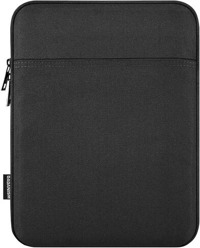 Book Sleeve with Zipper, Book Pouch Book Protector Book Lovers Gifts Bookish Gifts Book Cover with Front Pocket for Hardcover Paperback, for Reader Teacher, Black in Kuwait