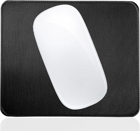 Small Mouse Pad for Office Computer Laptop PC, Square Mini Mousepad Designed for Mouse with Precision & Responsive Surface, Non-Slip Rubber Base and Stitched Edges, X-Small/Black in Saudi Arabia